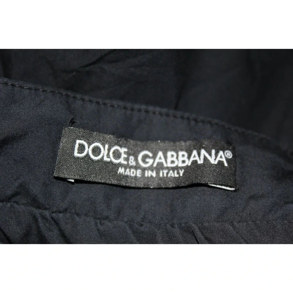Dolce & Gabbana Black Balloon Skirt Luxurious Minimalist Chic Vintage SZ 42 /6-8